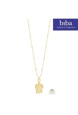 Biba bijouterie Biba ketting goudkleur schildpad