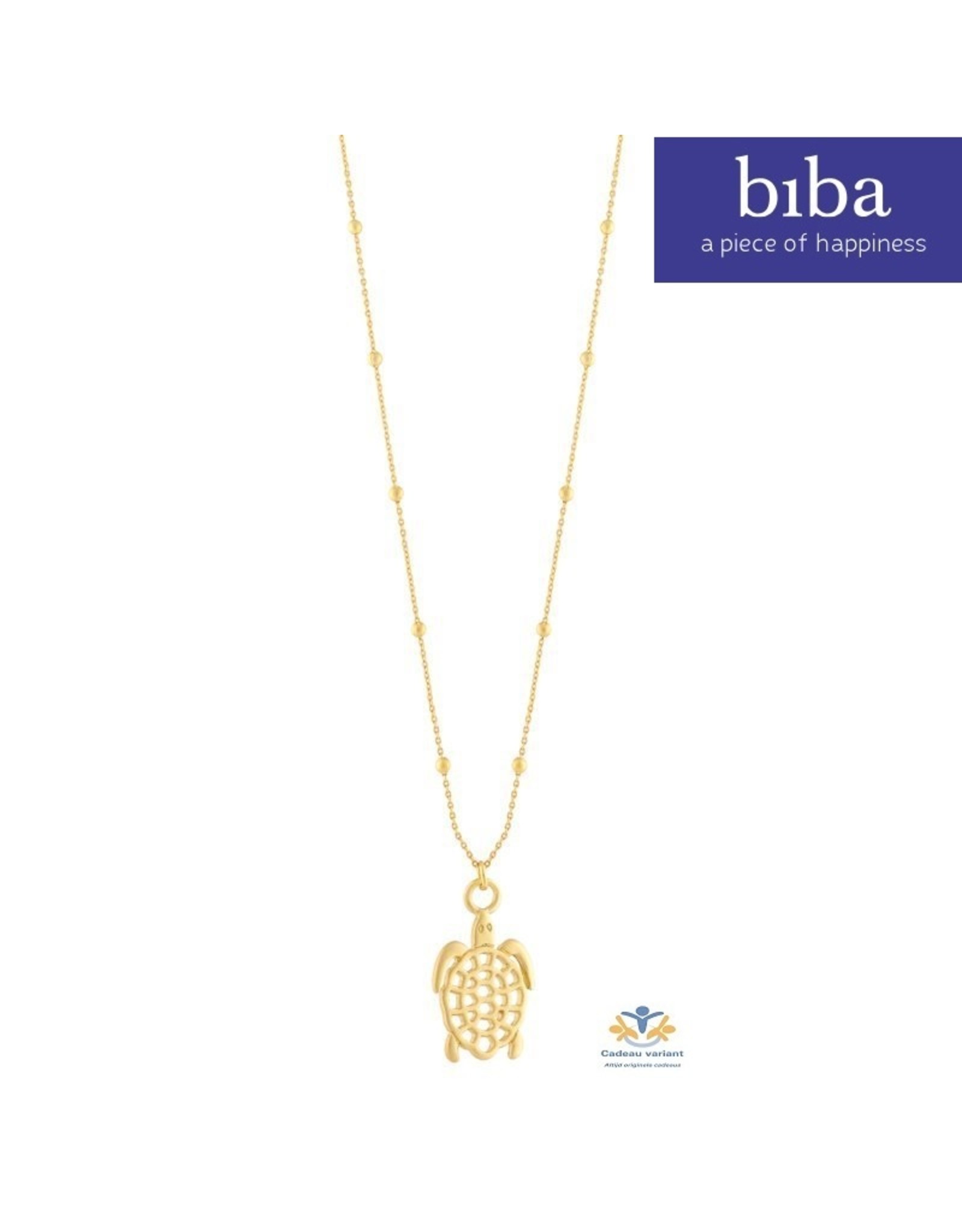 Biba bijouterie Biba ketting goudkleur schildpad