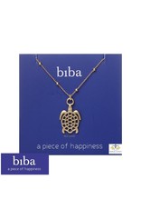 Biba bijouterie Biba ketting goudkleur schildpad