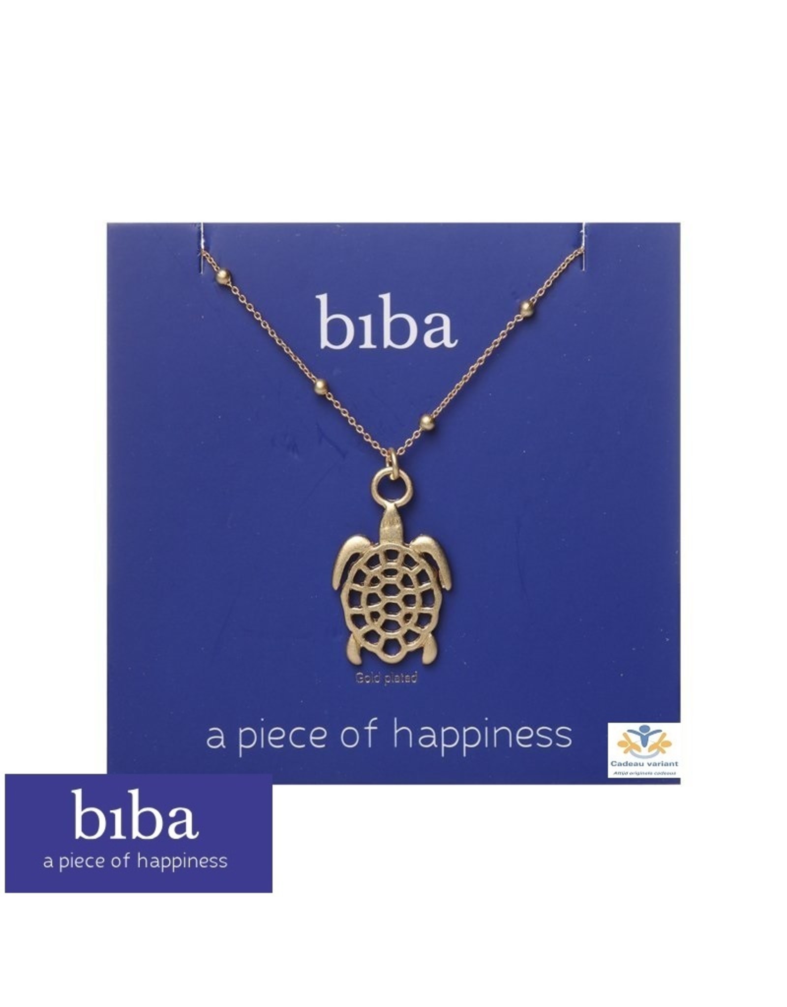Biba bijouterie Biba ketting goudkleur schildpad