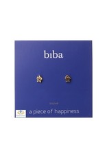 Biba bijouterie Biba oorknopen goudkleur schildpad