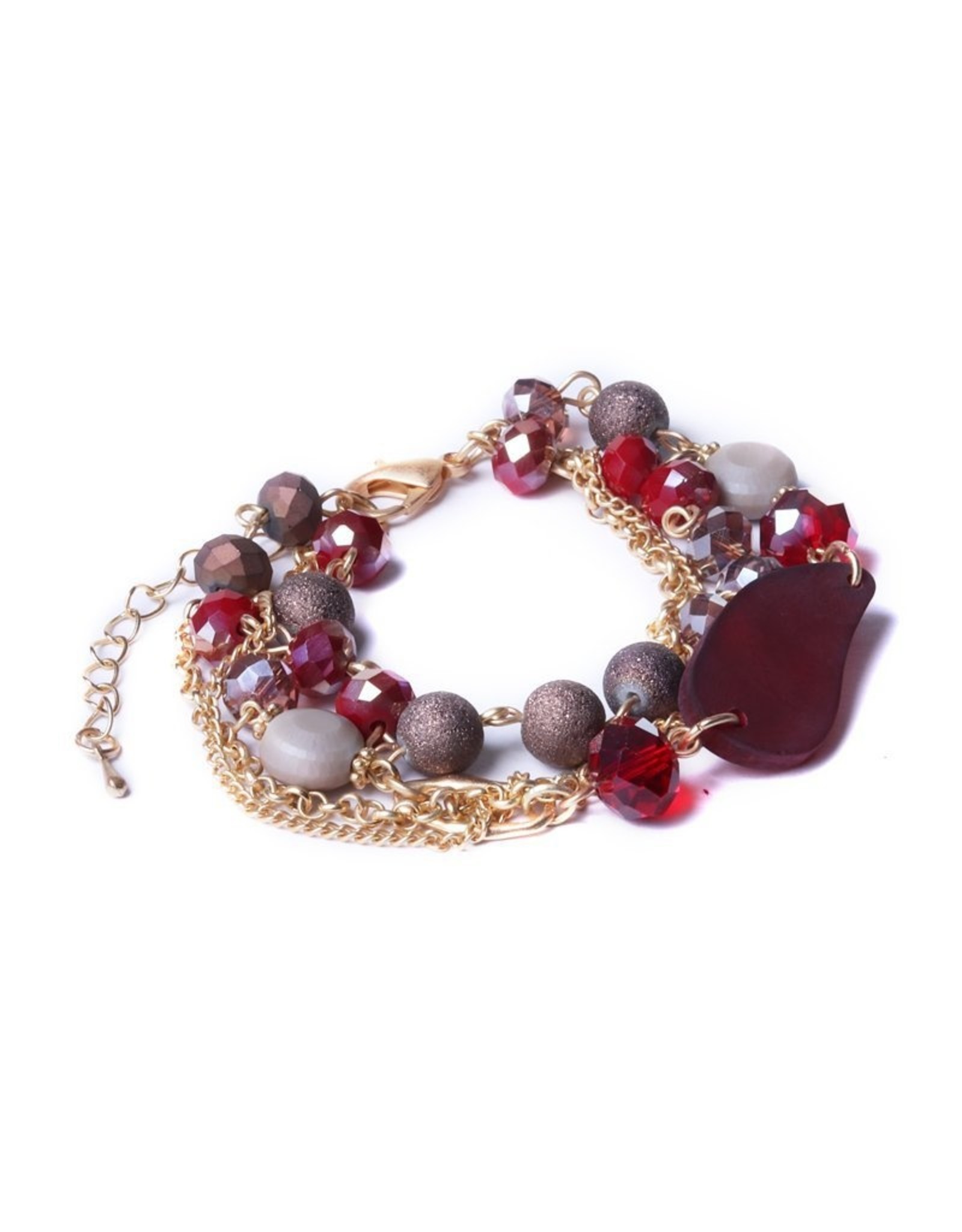 Biba bijouterie Armband rood kleur Biba