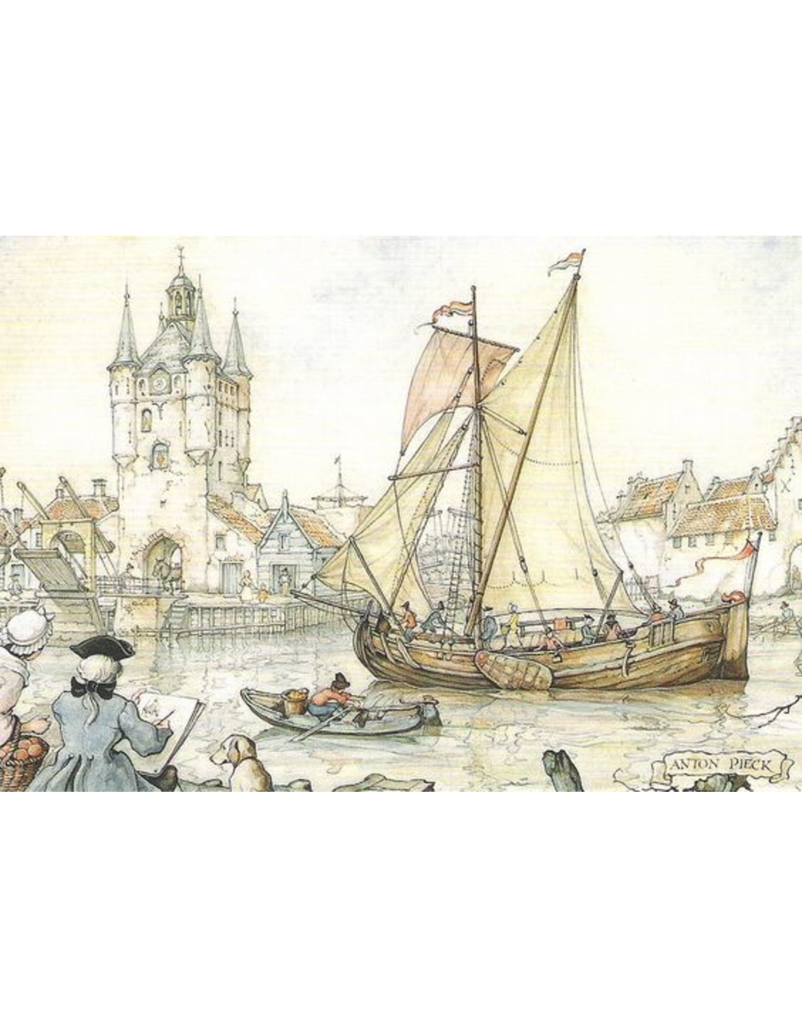 Anton Pieck Koektrommel Anton Pieck schip