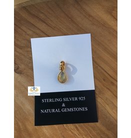 Gold plated citrien hanger