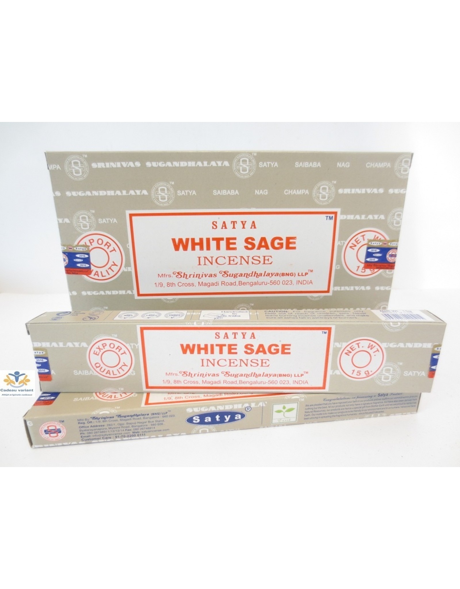 Satya wierook Wierook white sage Satya  (witte salie)