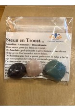 Troost en steun edelstenen set