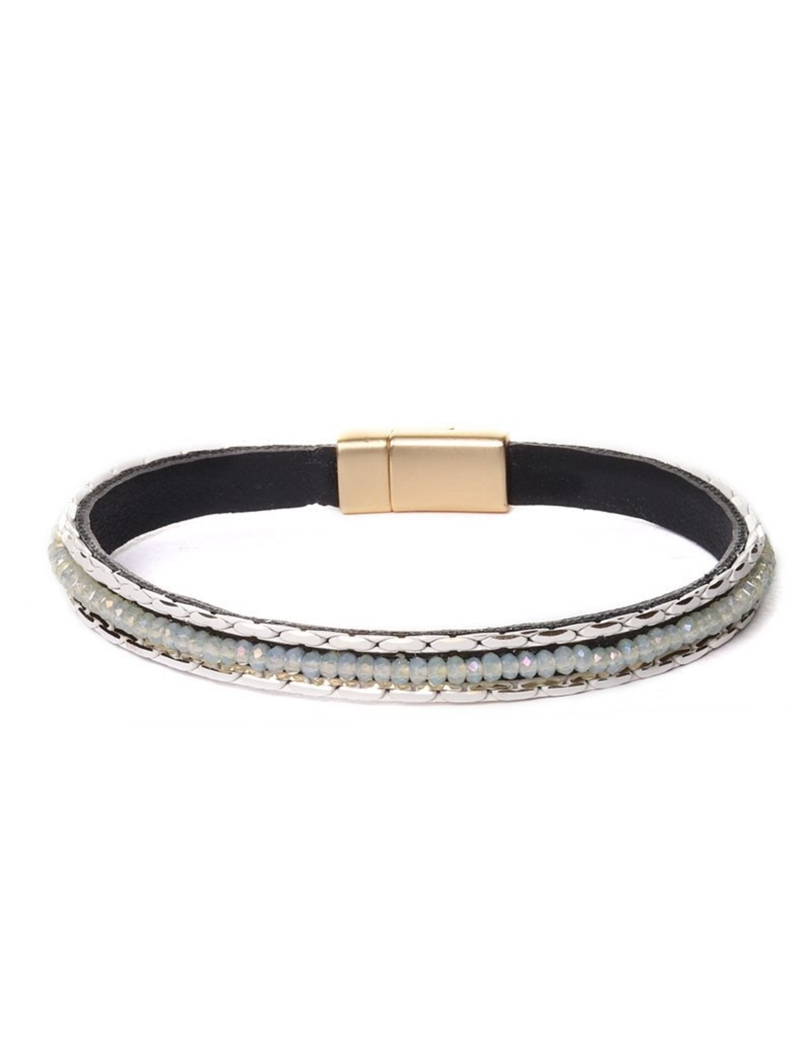 Biba bijouterie Armband wit magneetsluiting