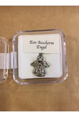 Beschermengel pin zilverkleurig