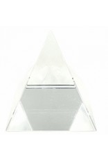 Kristallen piramide wit 4 cm