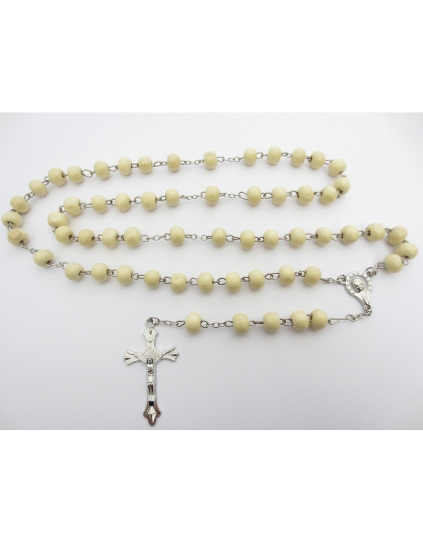 Rozenkrans beige kralen