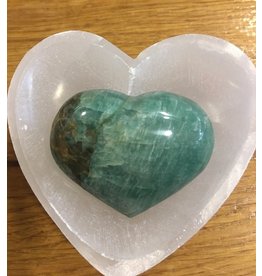 Amazoniet edelsteen hart  5,5 cm