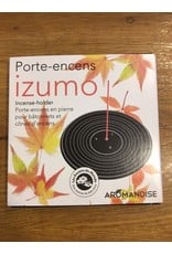 Wierookhouder izumo zwart natuursteen Wierookhouder izumo zwart natuursteen