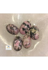 Rhodoniet edelsteen hanger Rhodoniet edelsteen hanger