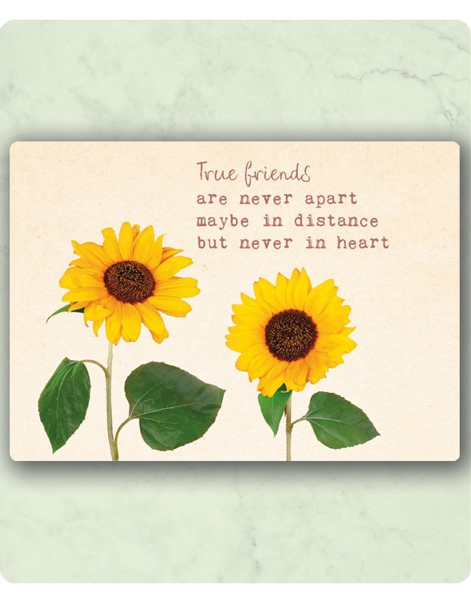Zintenz Vriendschap zonnebloemen briefkaart