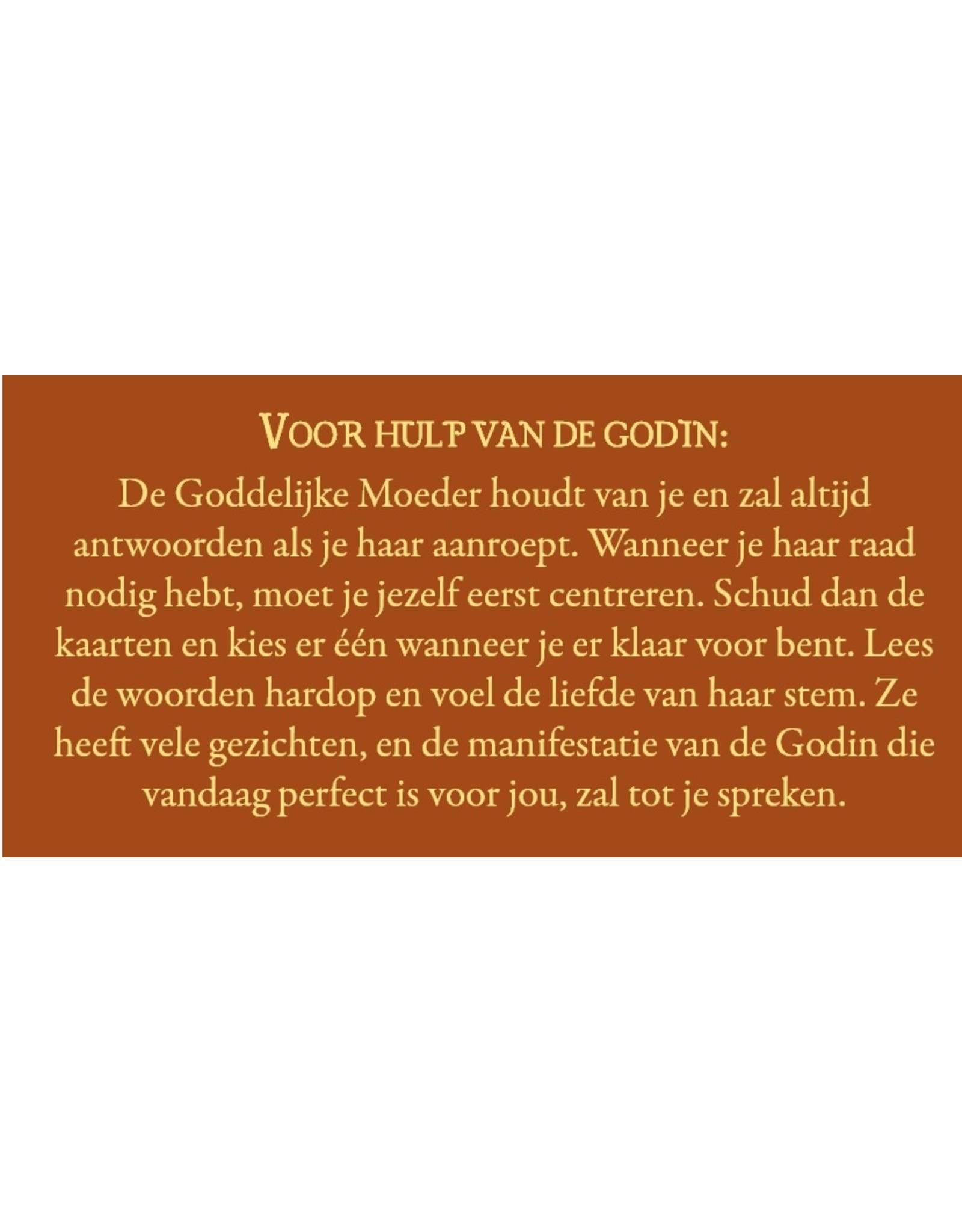 Vraag raad aan de godinnen