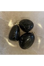 Obsidiaan zilver hanger (zilverobsidiaan)