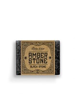 Amberblokje black stone