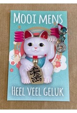 Mooi mens kaarten Mooi mens geluk Maneki Neko