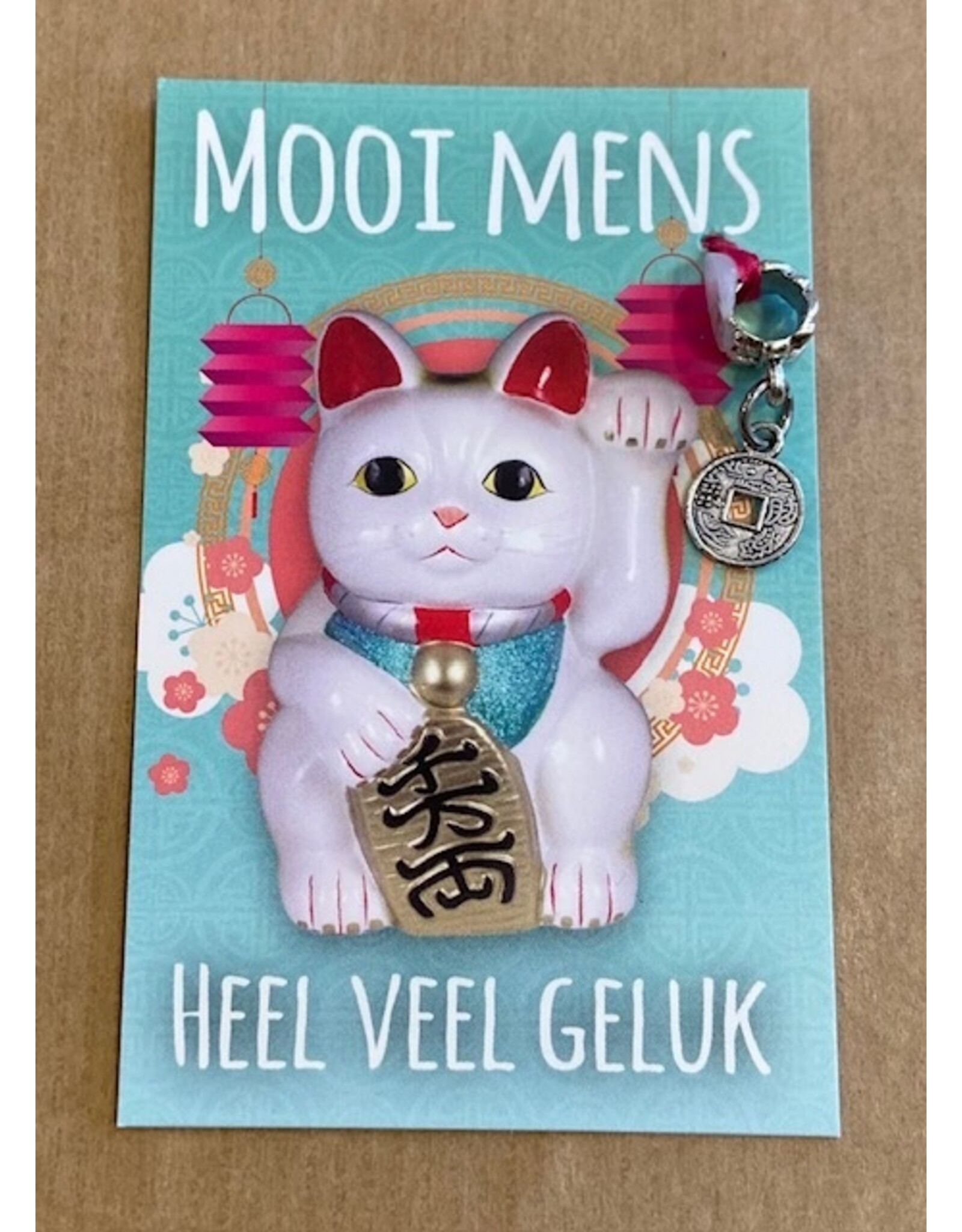Mooi mens kaarten Mooi mens geluk Maneki Neko