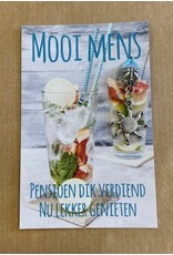 Mooi mens kaarten Mooi mens pensioen dik verdiend klein kaartje