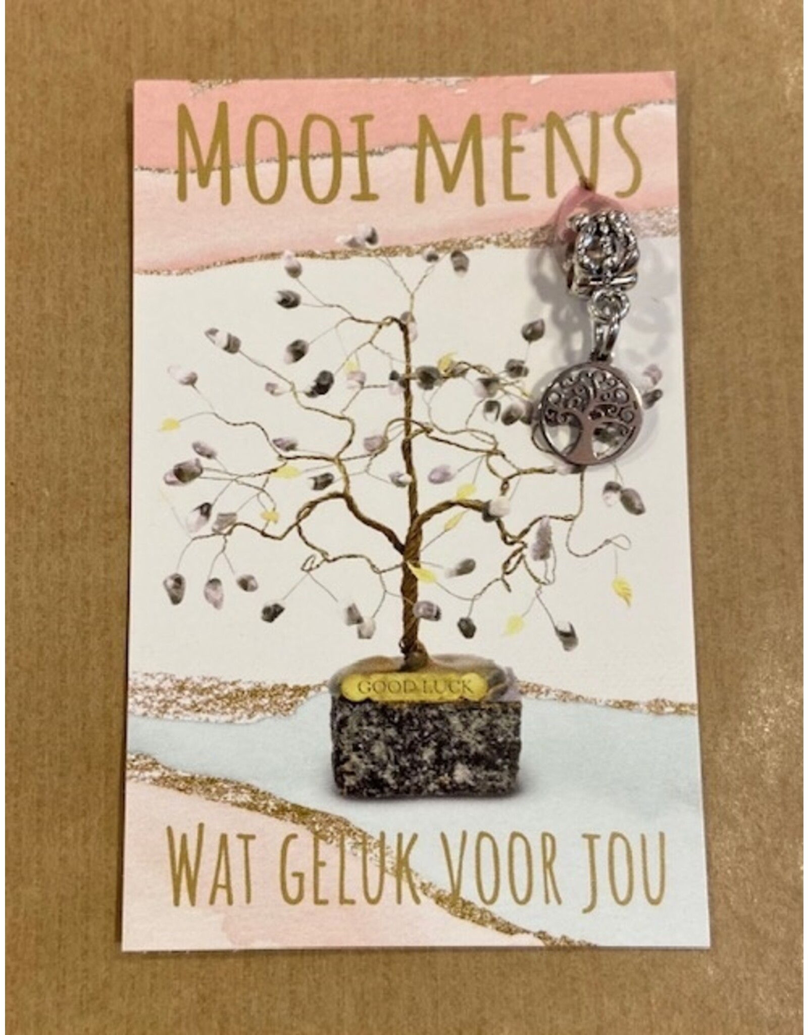 Mooi mens kaarten Mooi mens geluk klein kaartje