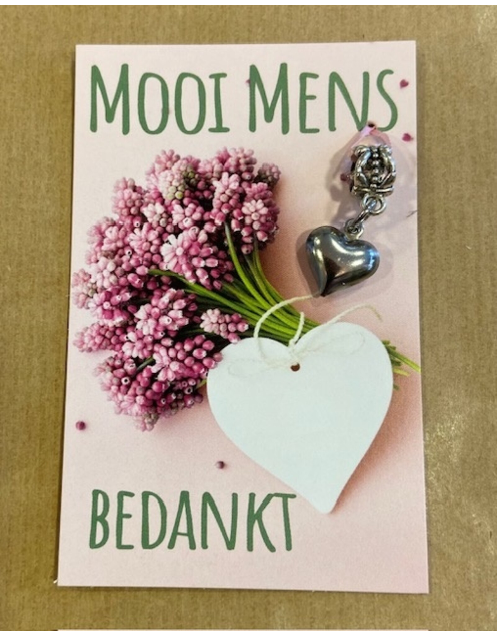 Mooi mens kaarten Mooi mens bedankt klein kaartje