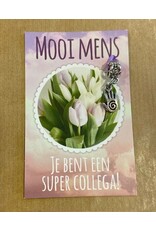 Mooi mens kaarten Mooi mens super collega klein kaartje