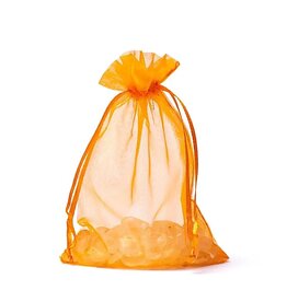 Organza zakje oranje 10 x 15 cm