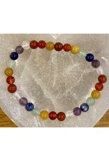 Chakra armband 8 mm kralen