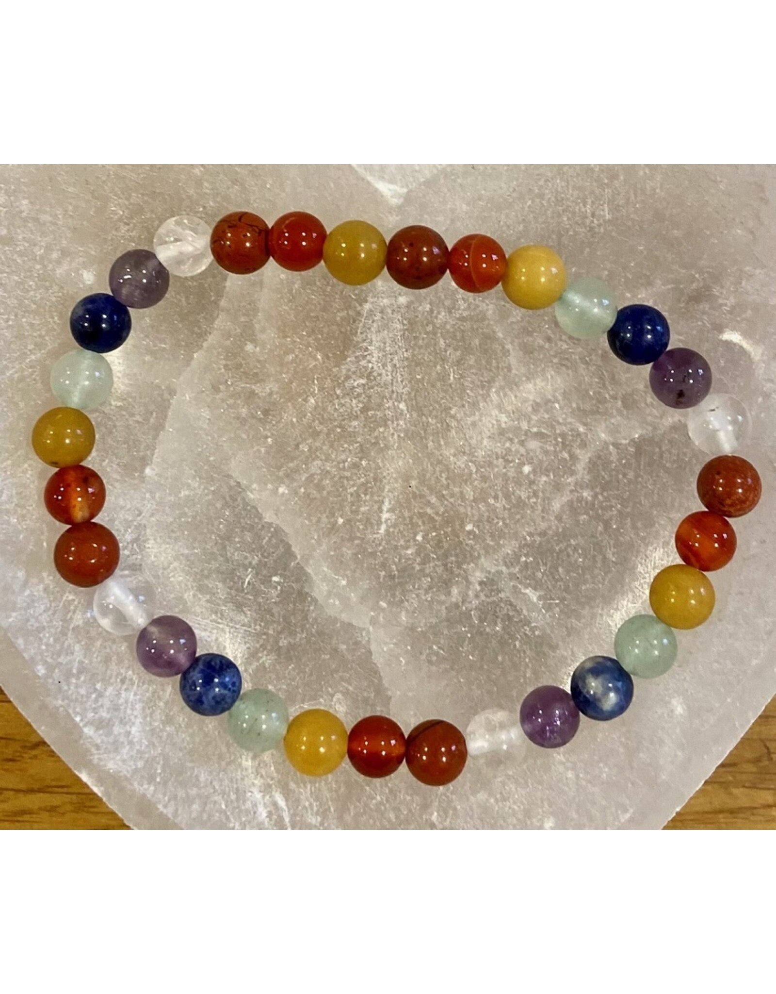 Chakra armband 8 mm kralen