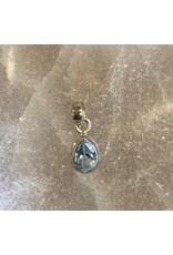 Topaas blauw zilveren hanger