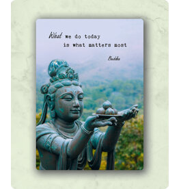 Zintenz Briefkaart Boeddha what we do today