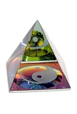 Kristallen piramide Yin Yang 6 cm