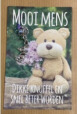 Mooi mens kaarten Mooi mens beterschap knuffel