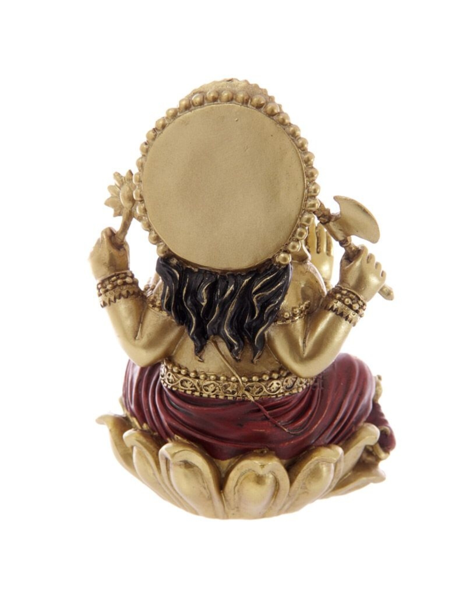 Ganesha Goud rood  16 cm