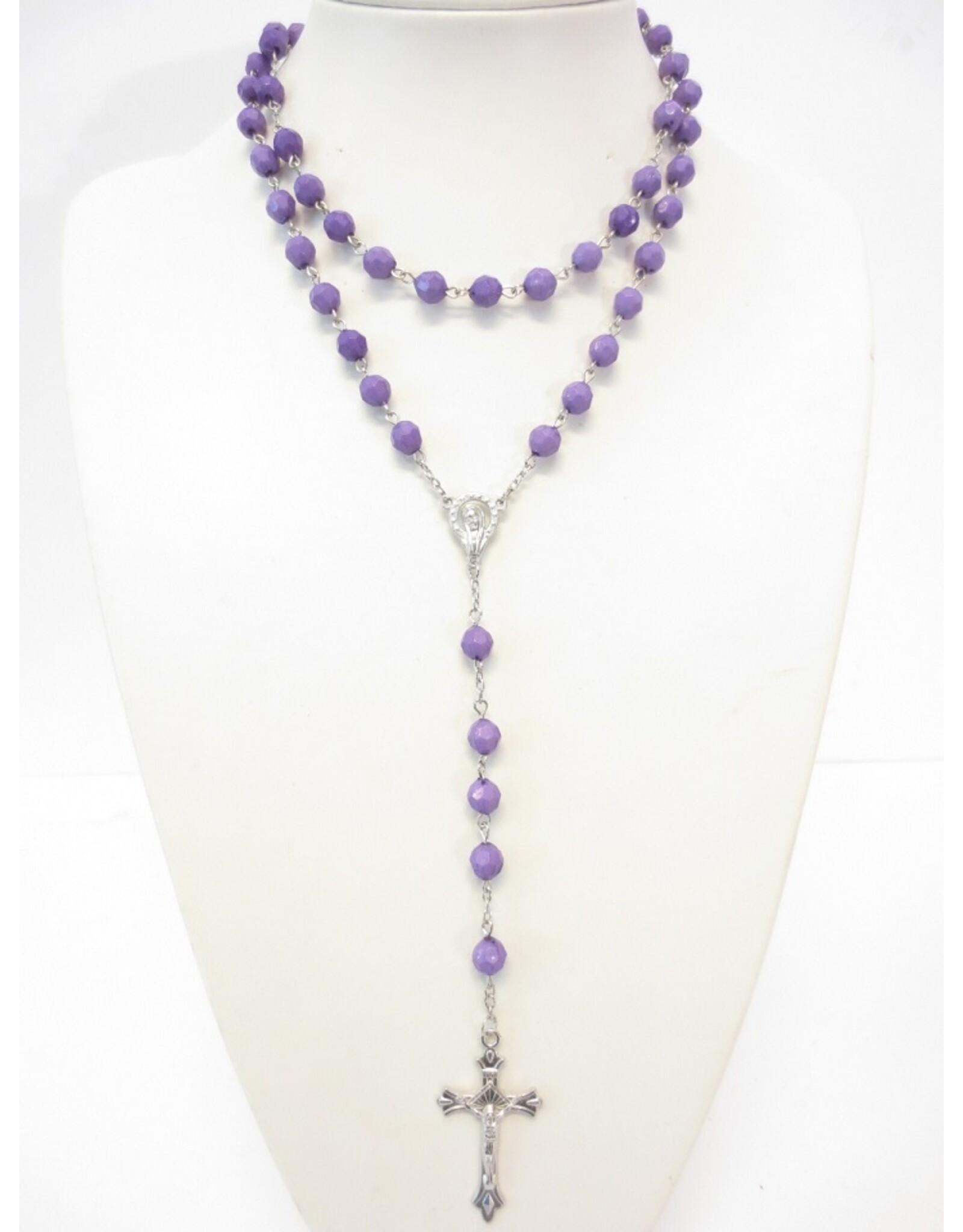 Rozenkrans paarse kralen