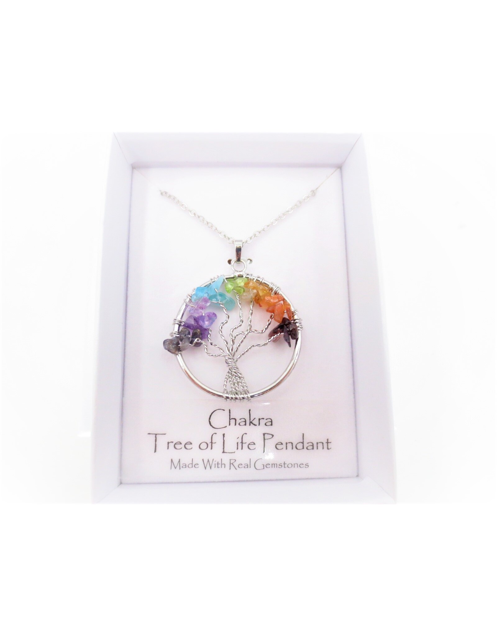 Tree of life ketting met edelstenen