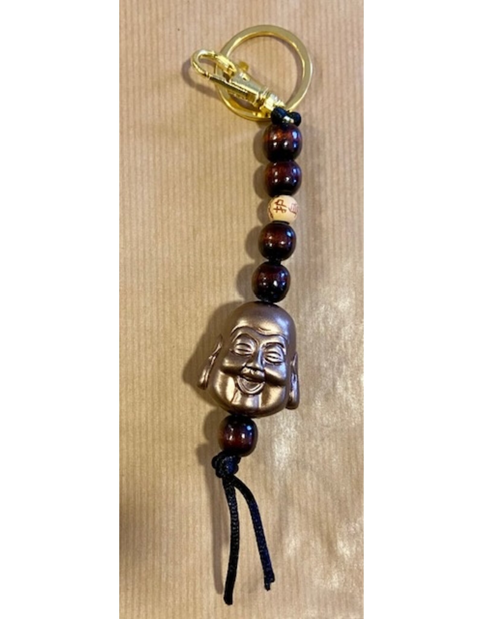 Boeddha reizen tas/sleutelhanger brons