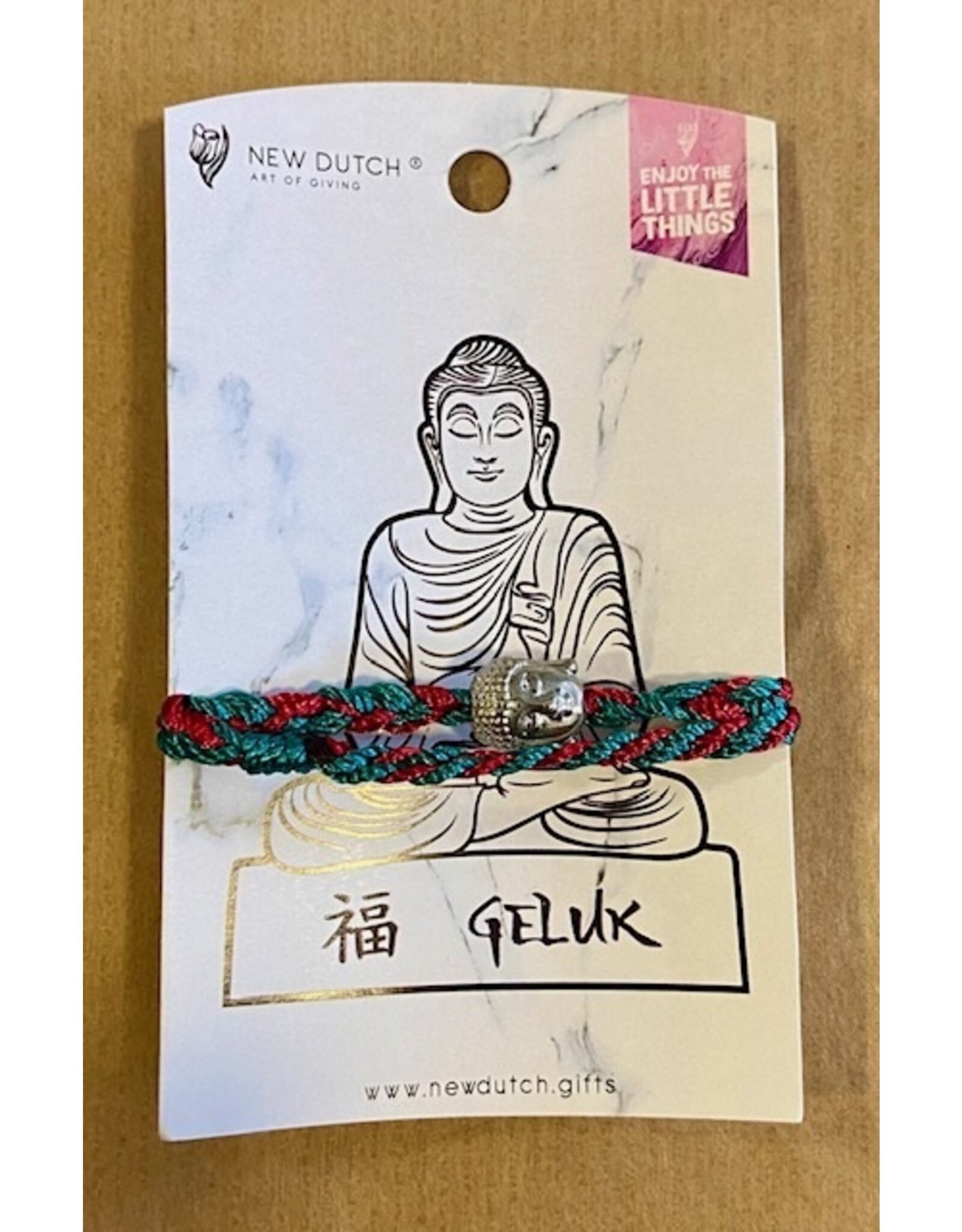 New Dutch Armband geluk met Boeddha kraal