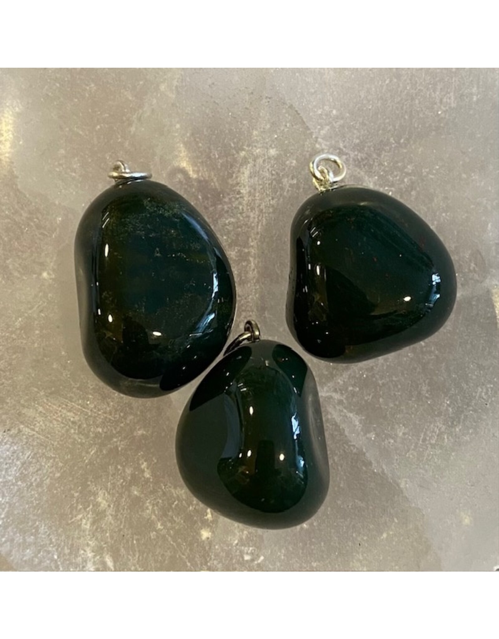 Heliotroop edelsteen hanger