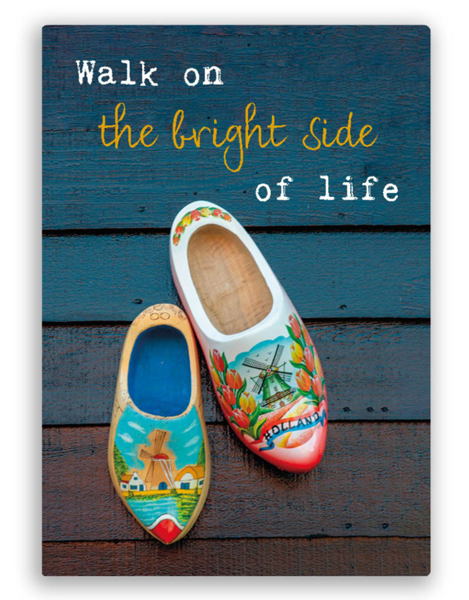 Zintenz Always walk on the bright side of life briefkaart