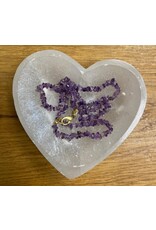 Amethist ketting splitstenen goud Amethist ketting splitstenen goud