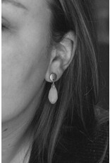 Biba bijouterie Oorbellen goud turkoois druppel Biba bijouterie Oorbellen goud turkoois druppel