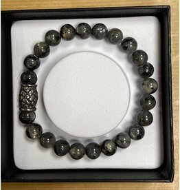Labradoriet armband heren  8mm