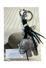 Olifant sleutelhanger zwart Olifant sleutelhanger zwart