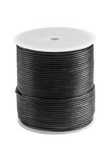 Leer koord zwart 1 meter  2 mm Leer koord zwart 1 meter  2 mm