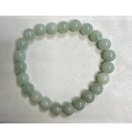 Jade groen kralen armband  8 mm
