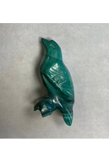 Malachiet edelsteen  vogel beeldje