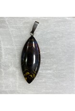 Tijgerijzer hanger zilver