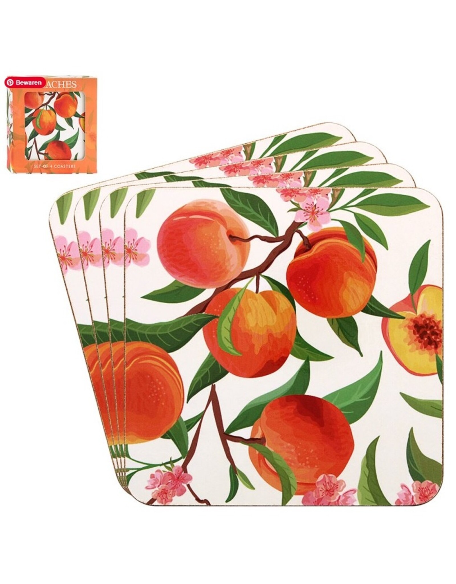 Leonardo collectie Onderzetters perzik